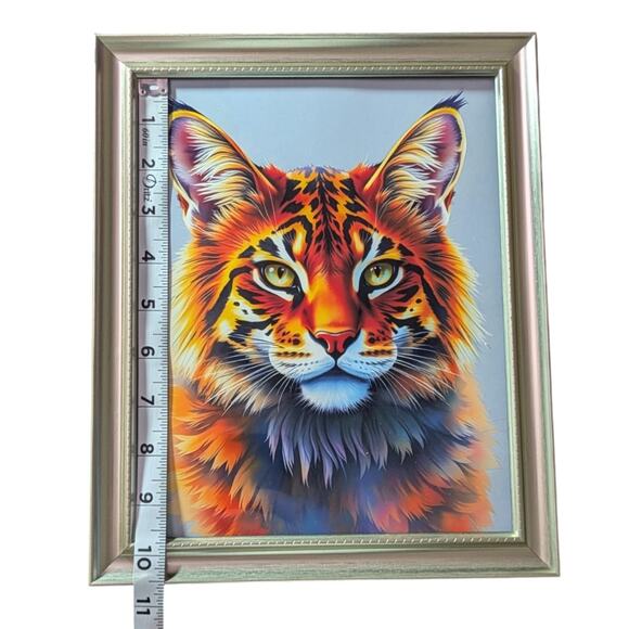 Cat - Kitty Wall Art Home Decor Work Office Framed Brand New - Picture 3 of 9